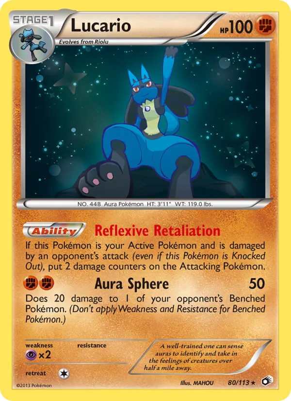 Lucario - Legendary Treasures Pokemon Card
