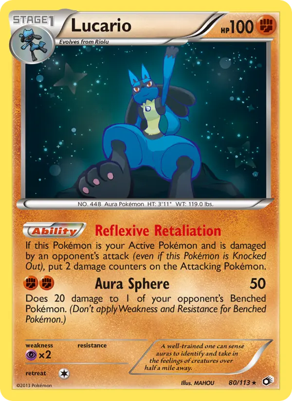 Lucario - Legendary Treasures Pokemon Card