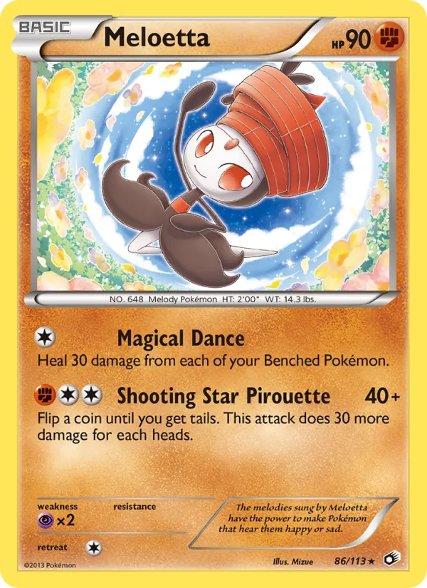 Meloetta - Legendary Treasures Pokemon Card