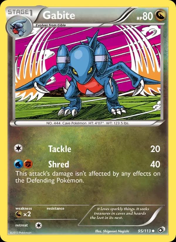 Gabite - Legendary Treasures Pokemon Card