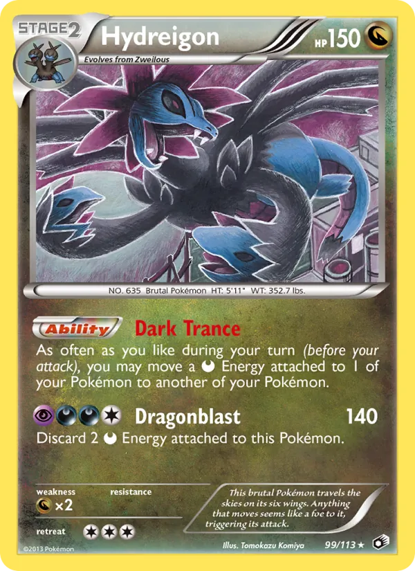 Hydreigon - Legendary Treasures Pokemon Card