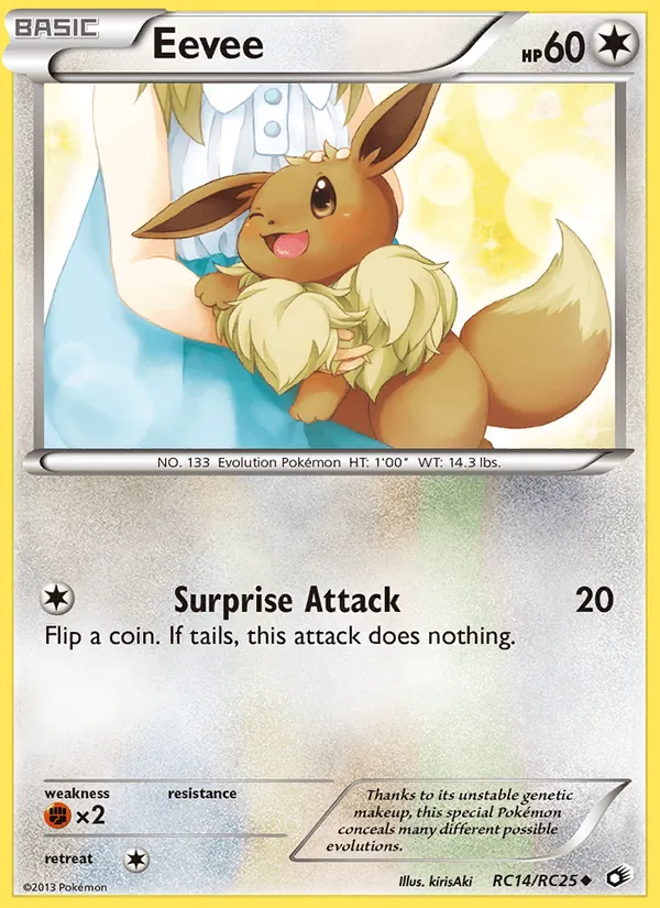 Eevee - Legendary Treasures Pokemon Card