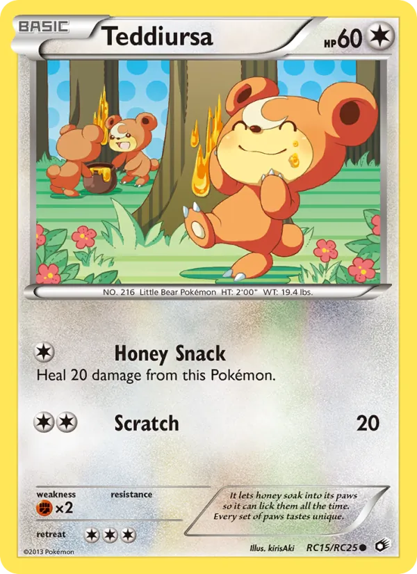 Teddiursa - Legendary Treasures Pokemon Card