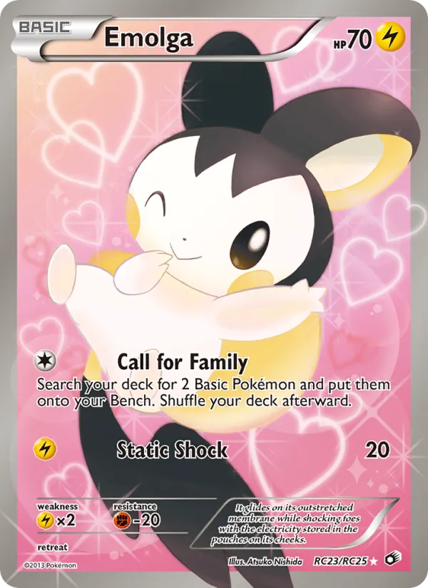 Emolga - Legendary Treasures Pokemon Card