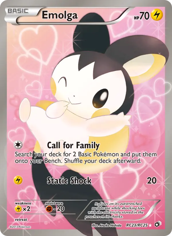 Emolga - Legendary Treasures Pokemon Card