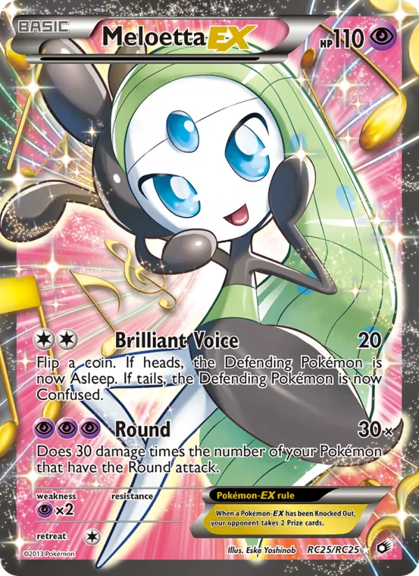 Meloetta-EX - Legendary Treasures Pokemon Card