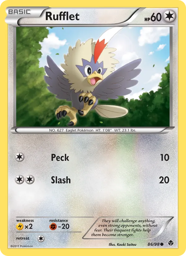 Rufflet - Emerging Powers Pokemon Card