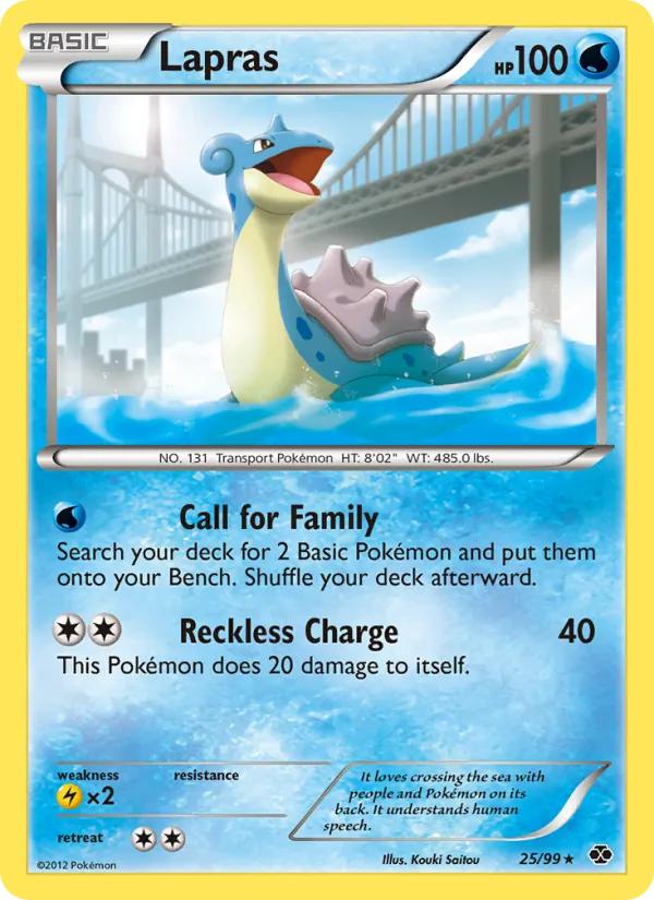 Lapras - Next Destinies Pokemon Card