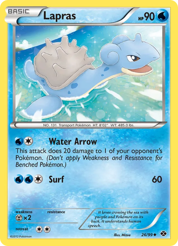 Lapras - Next Destinies Pokemon Card
