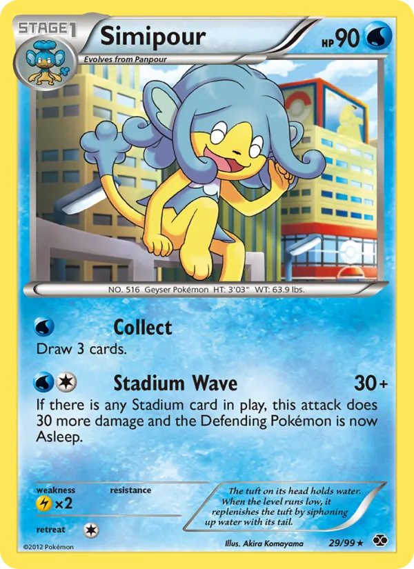 Simipour - Next Destinies Pokemon Card