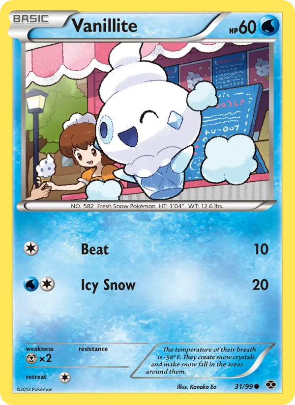 Vanillite - Next Destinies Pokemon Card