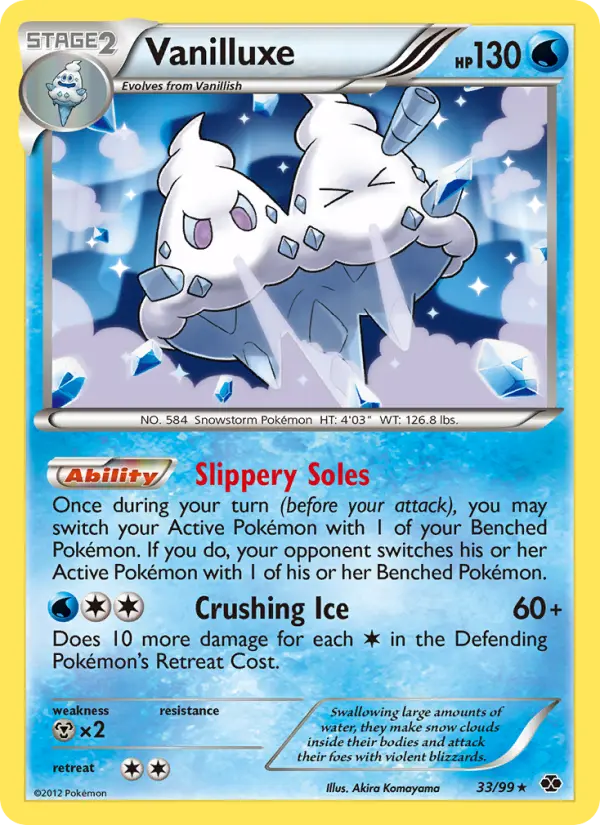 Vanilluxe - Next Destinies Pokemon Card