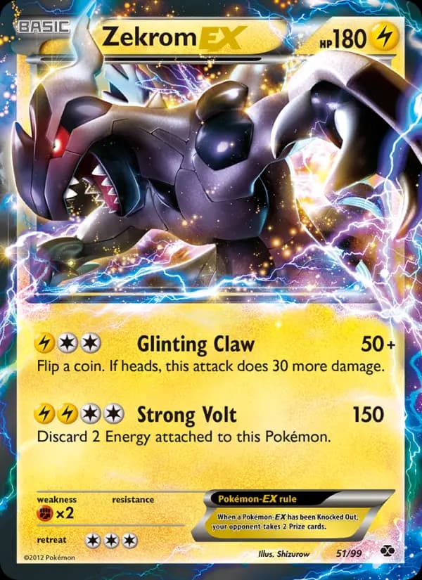 Zekrom-EX - Next Destinies Pokemon Card
