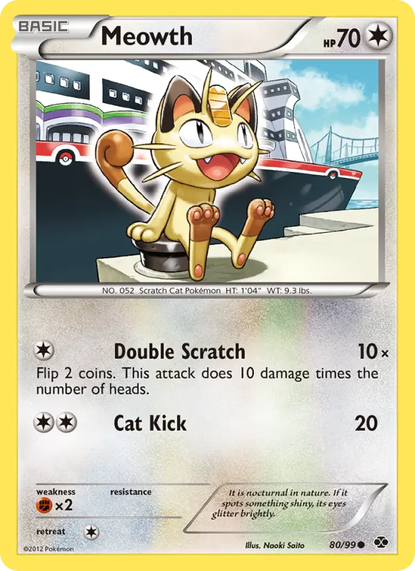 Meowth - Next Destinies Pokemon Card