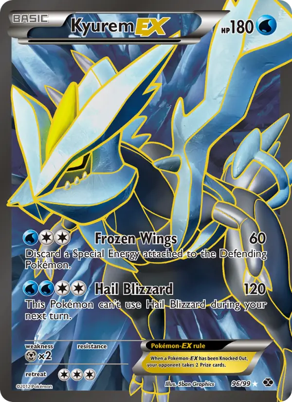 Kyurem-EX - Next Destinies Pokemon Card