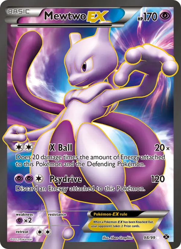 Mewtwo-EX - Next Destinies Pokemon Card