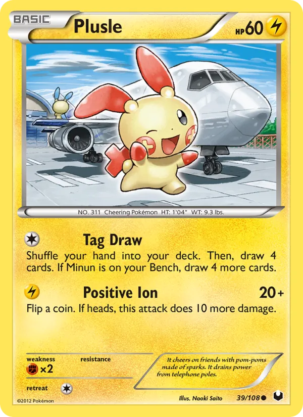 Plusle - Dark Explorers Pokemon Card
