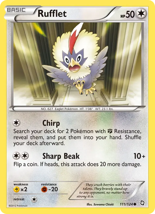 Rufflet - Dragons Exalted Pokemon Card