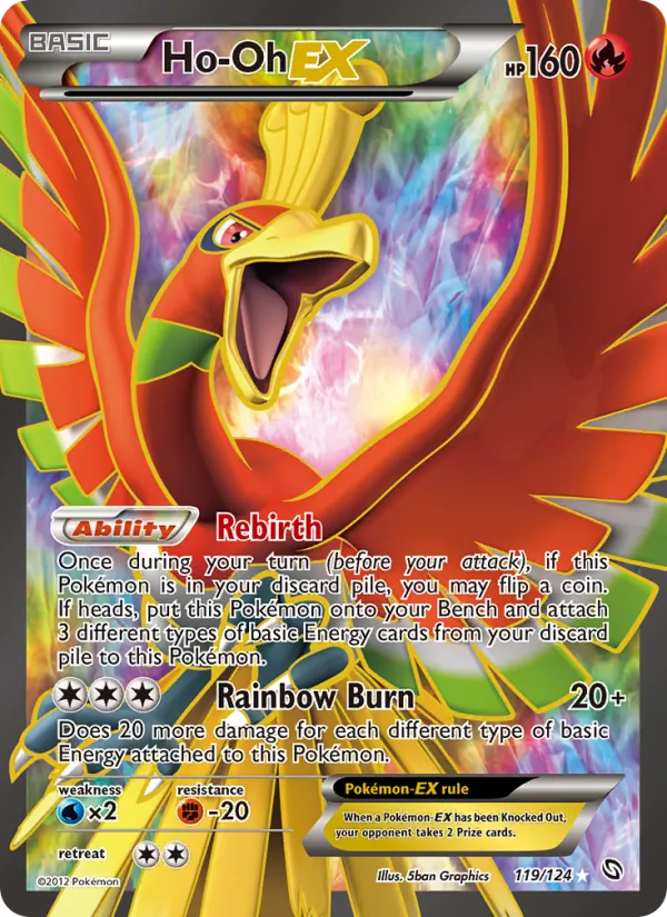 Ho-Oh-EX - Dragons Exalted Pokemon Card