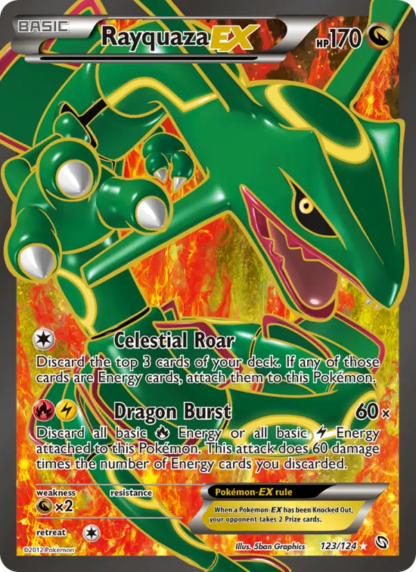 Rayquaza-EX - Dragons Exalted Pokemon Card