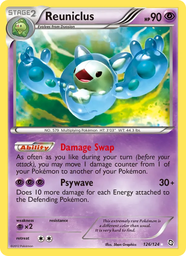Reuniclus - Dragons Exalted Pokemon Card