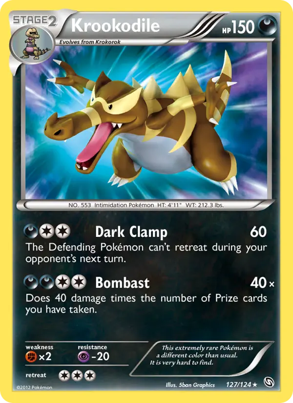 Krookodile - Dragons Exalted Pokemon Card
