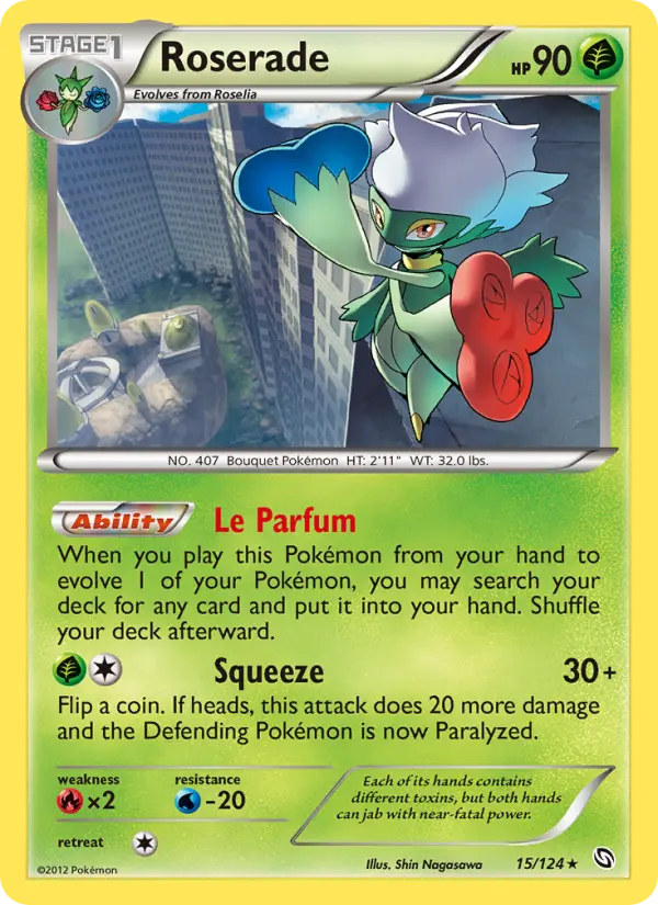 Roserade - Dragons Exalted Pokemon Card
