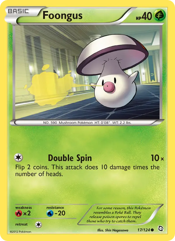 Foongus - Dragons Exalted Pokemon Card