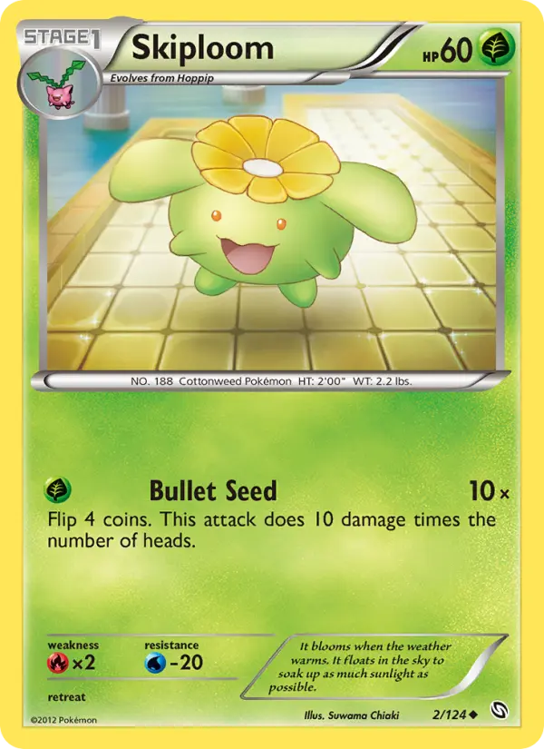 Skiploom - Dragons Exalted Pokemon Card