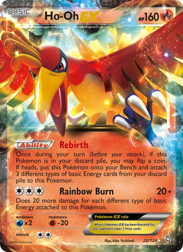 Ho-Oh-EX - Dragons Exalted Pokemon Card