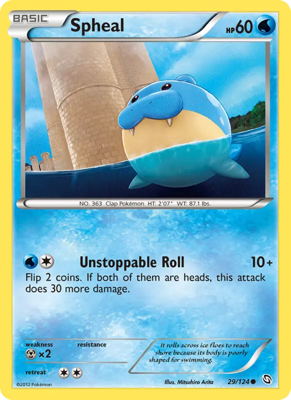 Spheal - Dragons Exalted Pokemon Card