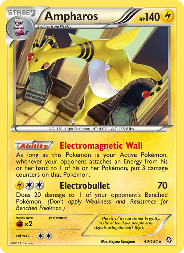 Ampharos - Dragons Exalted Pokemon Card