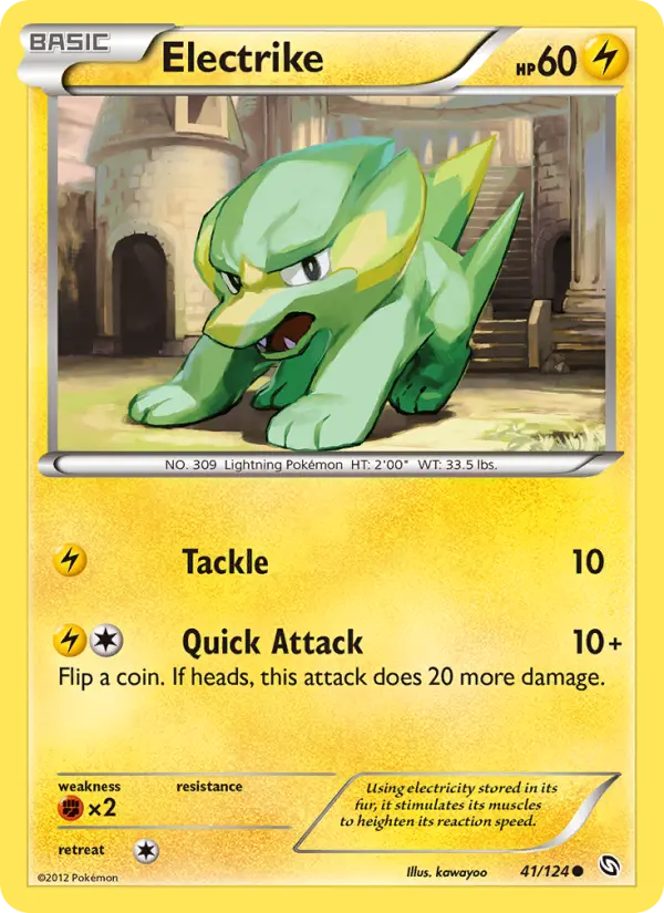 Electrike - Dragons Exalted Pokemon Card