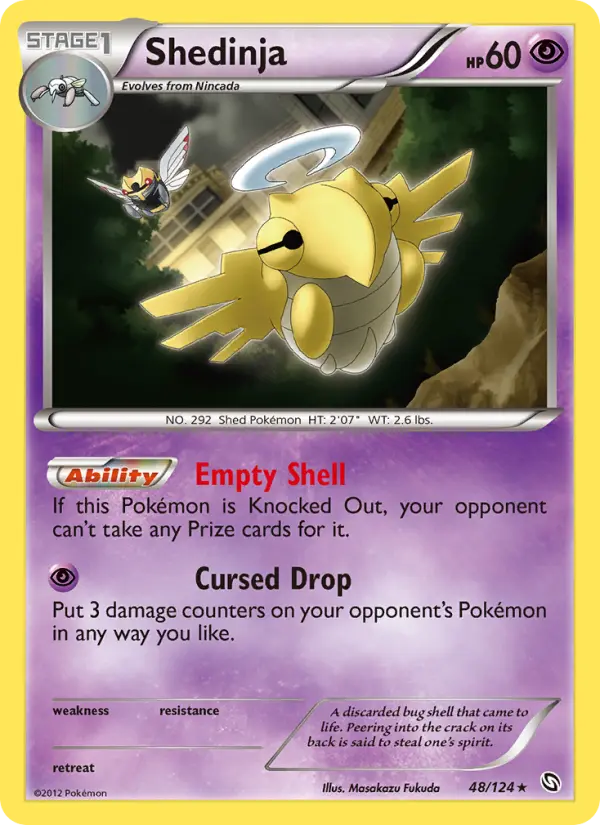 Shedinja - Dragons Exalted Pokemon Card
