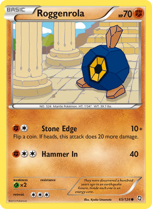 Roggenrola - Dragons Exalted Pokemon Card