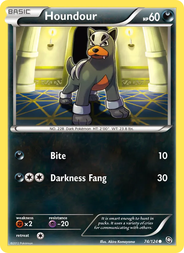Houndour - Dragons Exalted Pokemon Card