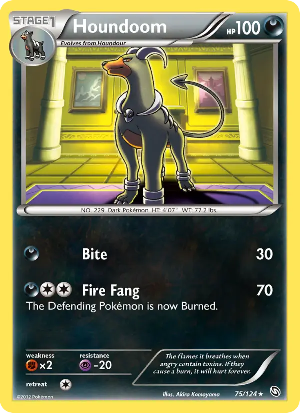 Houndoom - Dragons Exalted Pokemon Card