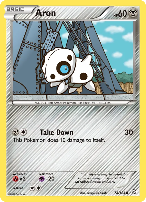 Aron - Dragons Exalted Pokemon Card