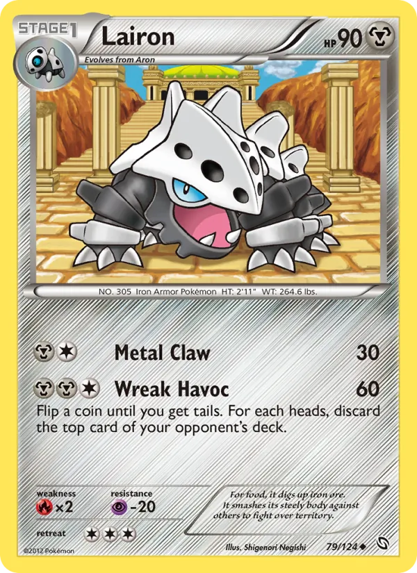 Lairon - Dragons Exalted Pokemon Card