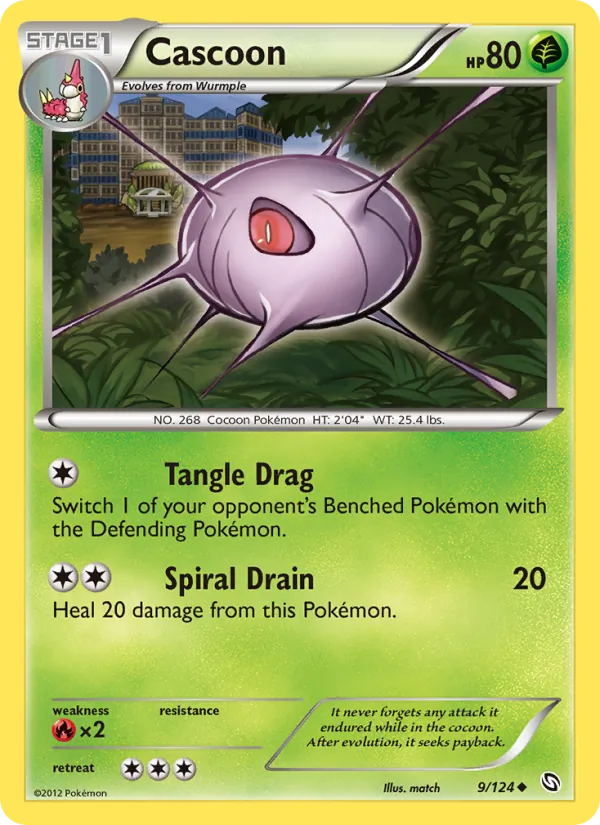 Cascoon - Dragons Exalted Pokemon Card