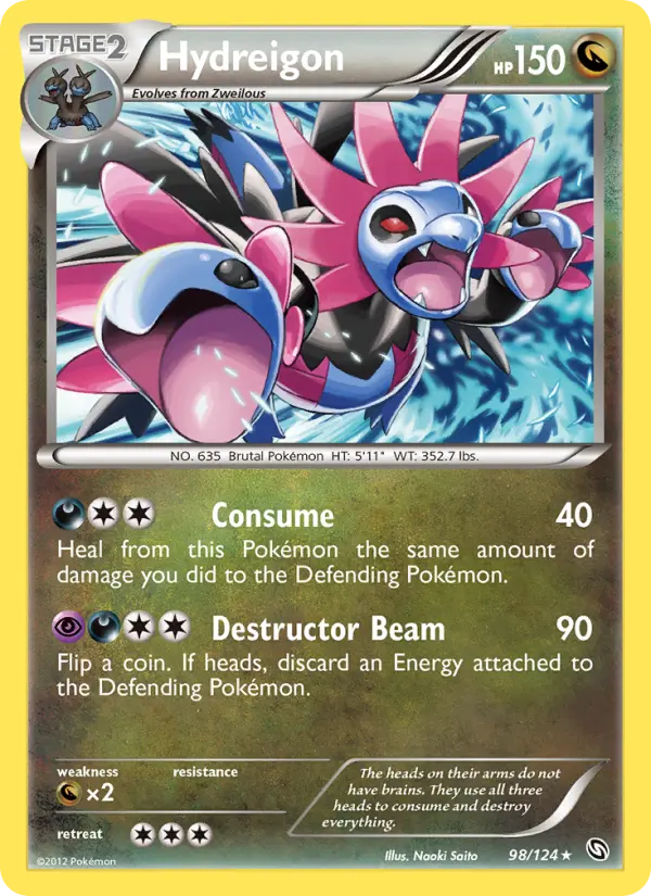 Hydreigon - Dragons Exalted Pokemon Card