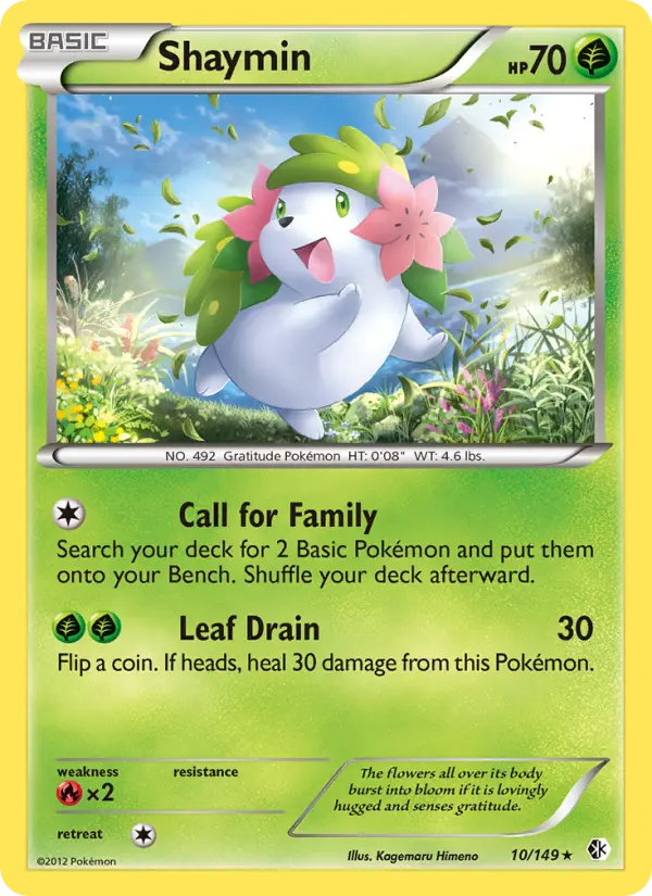 Shaymin - Boundaries Crossed Pokemon Card