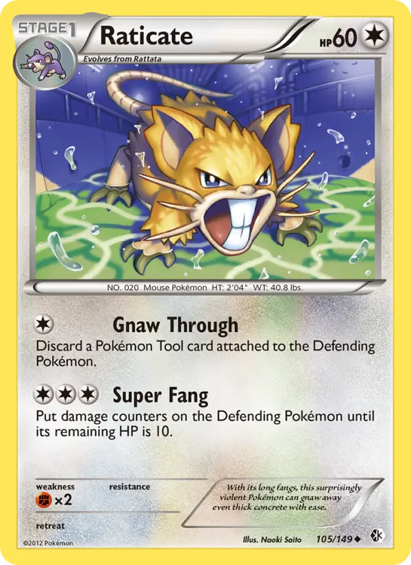 Raticate - Boundaries Crossed Pokemon Card