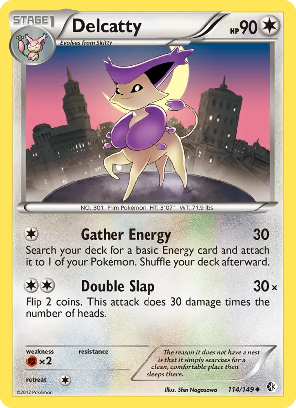 Delcatty - Boundaries Crossed Pokemon Card