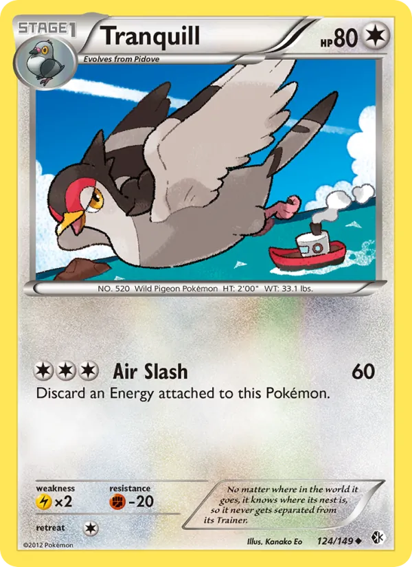 Tranquill - Boundaries Crossed Pokemon Card