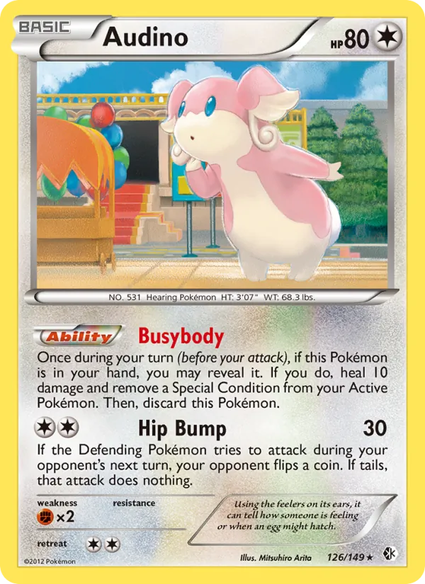 Audino - Boundaries Crossed Pokemon Card