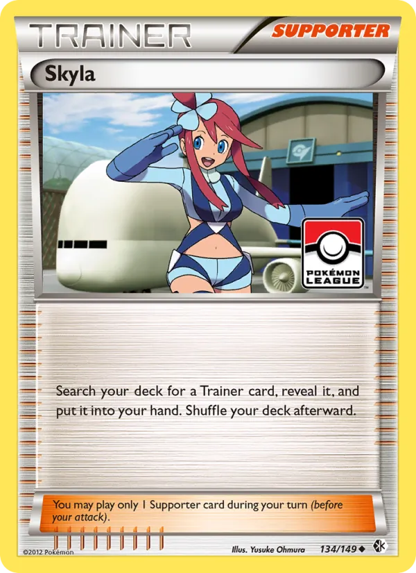 Skyla - Boundaries Crossed Pokemon Card