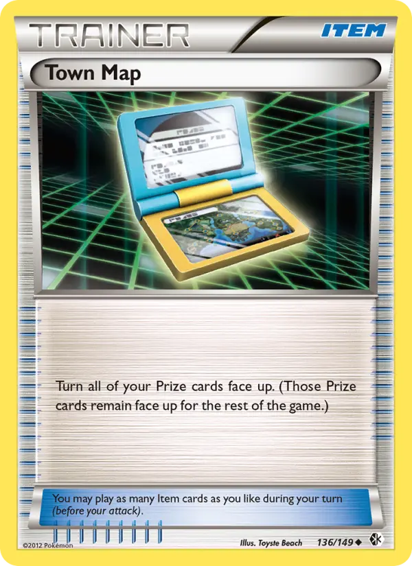 Town Map - Boundaries Crossed Pokemon Card