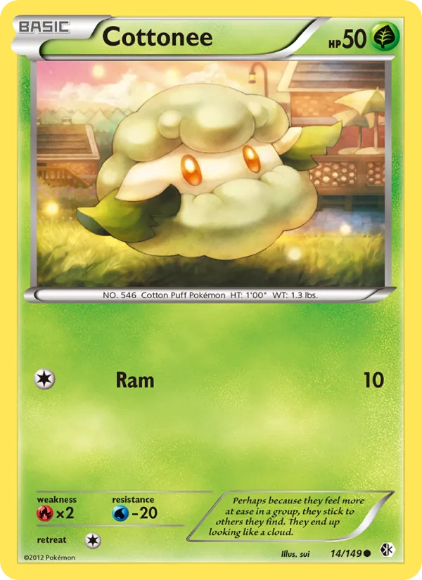 Cottonee - Boundaries Crossed Pokemon Card