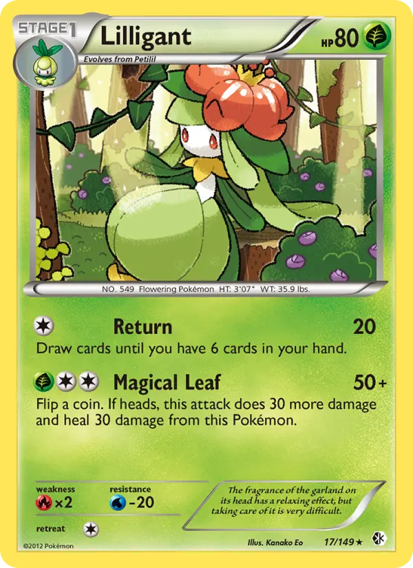 Lilligant - Boundaries Crossed Pokemon Card